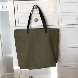 Brand New Olive Green Canvas Tote